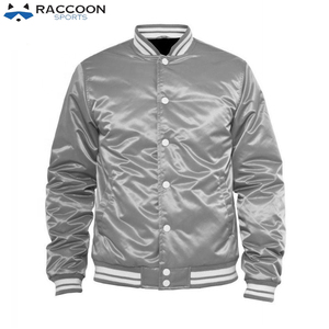 Chaqueta de Béisbol de Satén para Hombre, Nueva Colección Otoño Invierno, Diseño con Parches y Logotipo Bordado, Inspiración Deportiva, Impermeable - Product Image 2