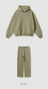 Conjunto de sudadera con capucha y pantalones de chándal para correr personalizado de 2 piezas conjunto de ropa deportiva para hombre y mujer - Product Image 2