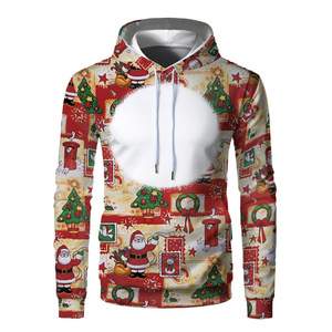 Custom Sublimation Men's Winter Solid <b>Hoodie</b> 100% <b>Polyester</b> Quick Dry Breathable - Product Image 4