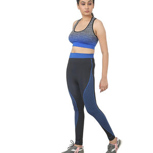 Conjunto de Yoga de Cintura Alta para Mujer, Transpirable, Talla Grande, Secado Rápido, Spandex, Poliéster, Conjunto Deportivo para Mujer - Product Image 3
