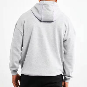 Vente en gros de sweat-shirt à capuche vierge uni en polaire lourde de haute qualité sweats à capuche à manches longues et à épaules tombantes de marque privée - Product Image 5