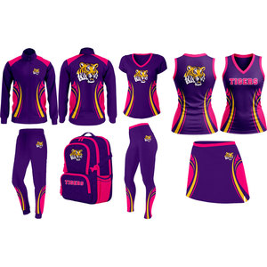 Uniforme de Porristas para Mujer de Primera Calidad, Material de Spandex/Poliéster, Transpirable, Cómodo, Colores y Tallas Personalizables - Product Image 1