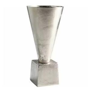 Vase à fleurs en métal fabriqué à la main de luxe pièce décorative pour l'intérieur de la maison pièce maîtresse de table Design minimaliste moderne - Product Image 3