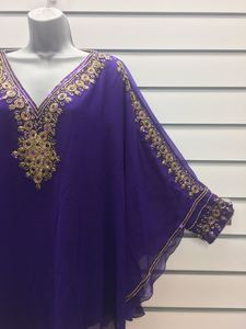 Europa EE. UU. Estilo modesto tendencias de moda exclusivo nuevo Kaftan de lentejuelas con cuentas envío gratis Reino Unido fiesta Cotail Club bordado primavera - Product Image 2