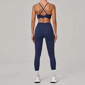 Vêtements de sport personnalisés, vêtements de sport actifs, ensemble de yoga deux pièces, vêtements pour femmes, centre de remise en forme, soutien-gorge de sport à dos nageur - Product Image 5