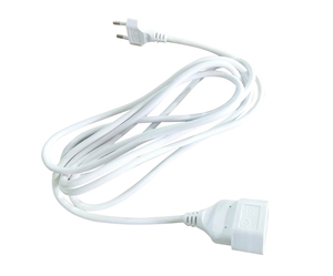 2m. tubo di prolunga 2x0,75mm. bianco economico (GSC 100500000) - Product Image 1