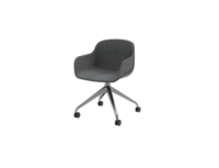 Chaises de salle d'attente ergonomiques OMNI pour bureau, avec coussin moelleux, pivotantes, design moderne, structure en plastique, faciles à nettoyer, pour collaboration
