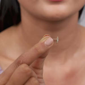 Pendientes Gold Fiona Collection Lab Grown Diamond - Product Image 3