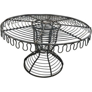 Soporte para Pastel de un Solo Nivel, Hecho a Mano con Alambre de Hierro, Ecológico, Apto para Lavavajillas, Acabado Negro, para el Hogar, Bodas, Fiestas de Cumpleaños, Decoración de Mesa - Product Image 4