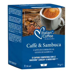 12 capsules de café Sambuca compatibles avec Lavazza A Modo Mio* - Product Image 1