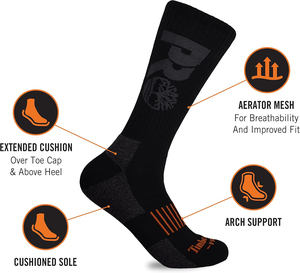 PRO Men's Unisex 6-Pack Crew Socks Tela cálida de primera clase para invierno Impresión digital utilizable para muchos entrenamientos al aire libre - Product Image 6