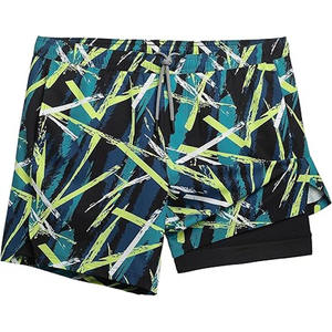Pantalones cortos de playa ligeros y cómodos para hombre, cintura elástica, deportes atléticos informales al aire libre hechos en Pakistán por Dress Sports - Product Image 1
