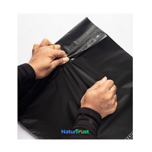 Bolsa de envío PBAT biodegradable compostable 100% del fabricante, envases de plástico reciclables 100% para tiendas de moda, respetuosos con el medio ambiente - Product Image 3