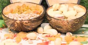 Bol à manger durable et robuste en coque de noix de coco, finition mate brune naturelle, fait à la main, vaisselle durable en gros - Product Image 5