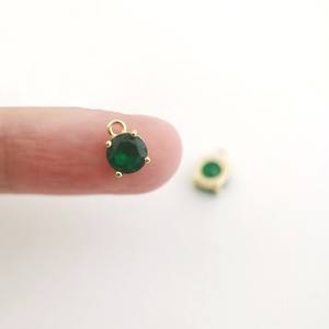 Zircone รอบพลอยหินจี้ชุดเล็กๆเสน่ห์สวยเครื่องประดับสำหรับผู้หญิงของขวัญสำหรับผู้หญิงสำหรับเธอ - Product Image 6