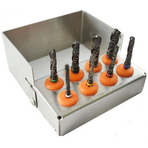 ערכת מקדחי שתלים שיניים <span class=keywords><strong>8</strong></span> יחידות עם מחזיק בר מכשירי שיניים באיכות רפואית גבוהה - Product Image 2