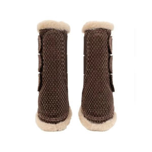 Bottes de protection pour jambes d'équidés, couleurs unies tendance, rembourrage en mousse antidérapant, confortables, pour courses de chevaux - Product Image 1