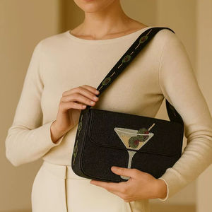 กระเป๋าลูกปัด vlemon กระเป๋าเงินมะนาวคลัทช์ลูกปัดมะนาวมะนาวสีเหลืองกระเป๋าวันหยุดฤดูร้อนกระเป๋าคลัทช์ลูกปัดสีขาวที่ไม่ซ้ำกันมะนาว - Product Image 1