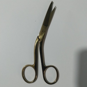 Knowles-Tijeras de vendaje de la mejor calidad, pulidor de espejo recto de acero alemán dentado, tijera de azúcar médica de 5,5" - Product Image 1