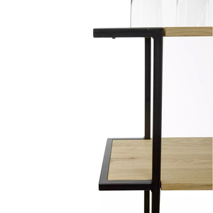 ชั้นวางของในครัว 4 ชั้น โครงเหล็กและขาตั้งไม้ยางพารา รุ่น KS68144 - Product Image 2