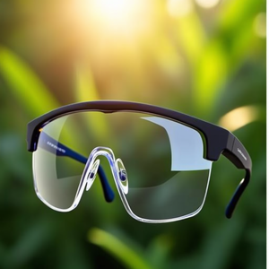 Safety <b>Glasses</b> 506 up EN 166/170 Black/Blue Temples PC UNIVET - Product Image 3