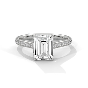 Femmes sur mesure conçu 925 en argent Sterling Solitaire bague de fiançailles griffe réglage Moissanite VVS clarté mariage en gros - Product Image 2
