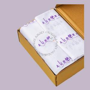 Luxury Custom Printed <b>Tissue</b> <b>Paper</b> <b>for</b> Gift Packaging Branded <b>Wrapping</b> <b>Tissue</b> with Eco-Friendly Material <b>for</b> Bridal Showers - Product Image 1