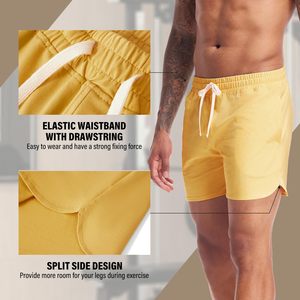 Pantalones Cortos Deportivos para Hombre, Color Liso, Estilo Simple, Oferta de Verano a Bajo Precio - Product Image 4