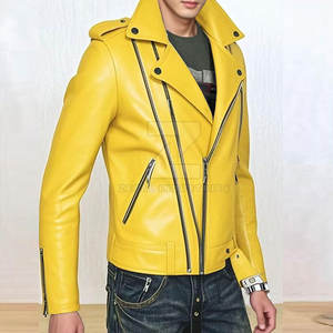 Chaqueta de Cuero Sintético Hecha en Pakistán para Hombre, Diseño Personalizado, Chaqueta de Motociclista Formal con Logotipo Frontal, Chaqueta de Invierno - Product Image 4