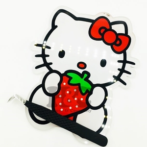 Hello Kitty ขนตามิลิครูปกระเบื้องอะคริลิคมืออาชีพอุปกรณ์ต่อขนตาเป็นมิตรต่อสิ่งแวดล้อมอุปกรณ์ความงามกระเบื้องมิงค์แบบยั่งยืนแบน - Product Image 5