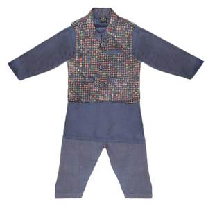 Boys <b>Waistcoat</b> Suit - <b>Purple</b> - Product Image 3