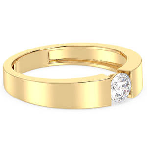 REYES-Anillo de compromiso de oro rosa minimalista, Plata de Ley 925, moissanita GRA certificada, joyería fina para mujer, regalos de boda - Product Image 3