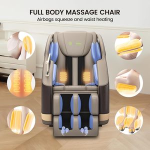 <b>Massage</b> <b>Chair</b> Full Body Zero Gravity Recliner with Mode Thai Stretch Body Scan Bluetooth Speaker Heating Foot <b>Massage</b> and Button - Product Image 4