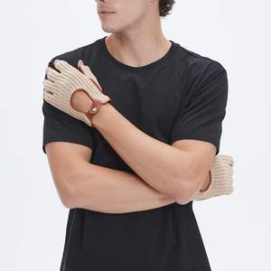 Guantes de Conducción de Cuero para Invierno, Forro Suave, Diseño Transpirable, Ajuste Flexible, Agarre Seguro para Viajes en Clima Frío y Uso al Aire Libre - Product Image 6