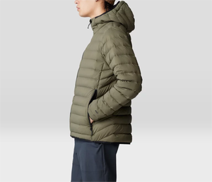 Mens Lightweight Puffer <b>Jacket</b> <b>Waterproof</b> Breathable Polyester Coat for Travel Casual Wear with Custom Logo Option - Product Image 2