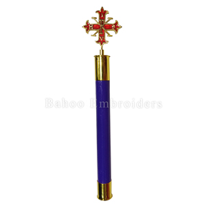 RÉGALIA MAÇONNIQUE CROIX ROUGE DES BATONS CONSTANTINE-GRANDE CROIX DE CHEVALIER DE CONSTANTINE BATON-BATONS FRANC-MAÇON - Product Image 3
