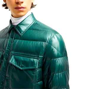 Veste matelassée à capuche de haute qualité, rembourrée de duvet, personnalisable, imperméable/anti-vent, style décontracté tendance, hiver, unisexe, doublure en fausse fourrure - Product Image 6