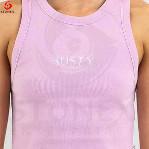 Gran oferta camisola de punto básica con cuello redondo para mujer, camiseta sin mangas a rayas Sexy a rayas para mujer - Product Image 4