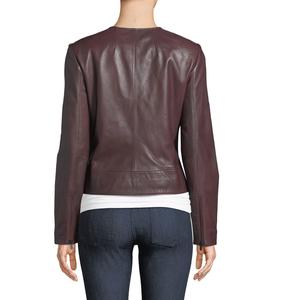 2026 Custom Fit Men's Genuine Leather Jacket Solid Pattern Winter <b>Coat</b> Zipper Closure High Street Style Eco-Friendly OEM Welcome - Product Image 4