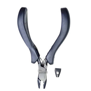 Pinzas Profesionales para Extensiones de Cabello de Uso en Salón, Mango Antideslizante, Acero Inoxidable, Herramienta para Micro Anillos y Cuentas de 1.5mm y 2.5mm Dentados - Product Image 4