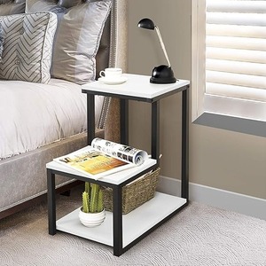 <b>Square</b> Shaped Metal <b>Table</b> With Wood Top <b>Tables</b> Accent <b>Side</b> <b>Table</b> for Living Room and Home Furniture High Quality - Product Image 3
