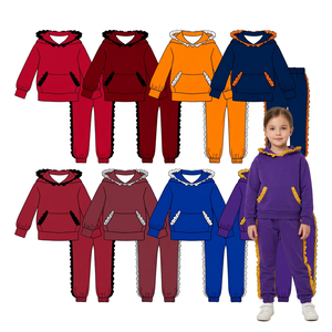 Vêtements pour enfants en gros, tenue pour filles avec haut à manches longues et pantalon à imprimé cœur pour la Saint-Valentin - Product Image 5