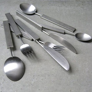 Ensemble de couverts de luxe en acier inoxydable de haute qualité avec nouvelle poignée faite à la main ensemble de couverts design pour restaurant mariage maison hôtel - Product Image 2