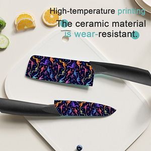 Juego de 4 Cuchillos de Cocina de Cerámica con Mangos de Plástico, Nueva Tendencia, Suministro al por Mayor en Existencia, Dropshipping para eBay y Shopify - Product Image 4