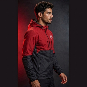 Veste coupe-vent pour homme, coupe classique, col montant, respirante, réversible, 100% polyester, veste décontractée d'hiver pour l'extérieur - Product Image 2