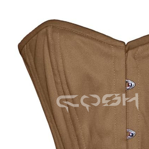 Corsé de algodón beige Overbust - Product Image 5