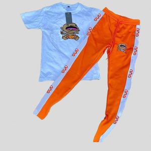 Ensemble de survêtement pour homme tendance, personnalisé, été, 2 pièces, sweat-shirt à manches courtes, pantalon, jogging, ensemble de t-shirts, 100% coton, séchage rapide - Product Image 6