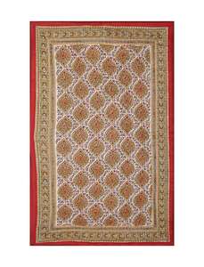 Edredón Kantha de algodón indio de alta calidad, funda de cama hecha a mano Bohemia, estampado de bloques de mano intrincado, tendencia de Hotel para el hogar - Product Image 4