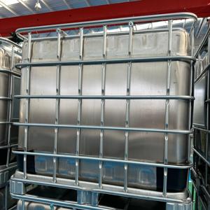 Réservoir <span class=keywords><strong>IBC</strong></span> en acier inoxydable SS304 de 1000 L, qualité alimentaire, pour le stockage de liquides et le transport de produits chimiques et alimentaires - Product Image 3