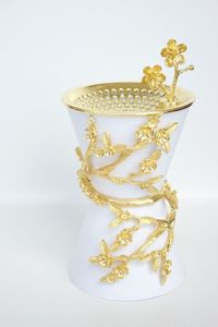 เตาเผากำยานไม้สนแกะสลักลายธรรมชาติ TQC พร้อมโครงโลหะลายฉลุ  รักษาสิ่งแวดล้อม ใช้งานได้ยาวนาน คุณภาพสูง สำหรับชาวอาหรับ - Product Image 6